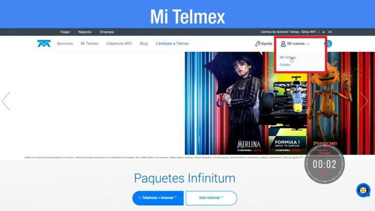 Descargar recibo Telmex con el número de teléfono Remender México