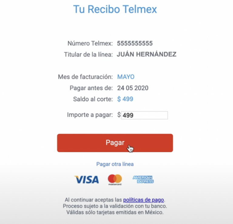 Pagar recibo Telmex formas de pago, cómo hacerlo y más